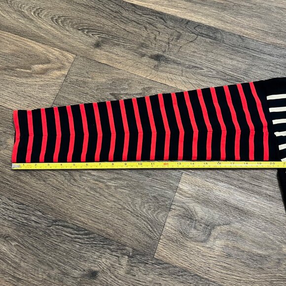Stella McCartney Striped Long Sleeved T-Shirt Red Black Made in Italy Size 42 - Picture 13 of 13